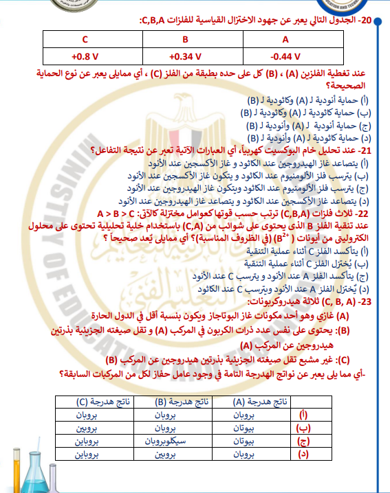 نماذج استرشادية كيمياء4